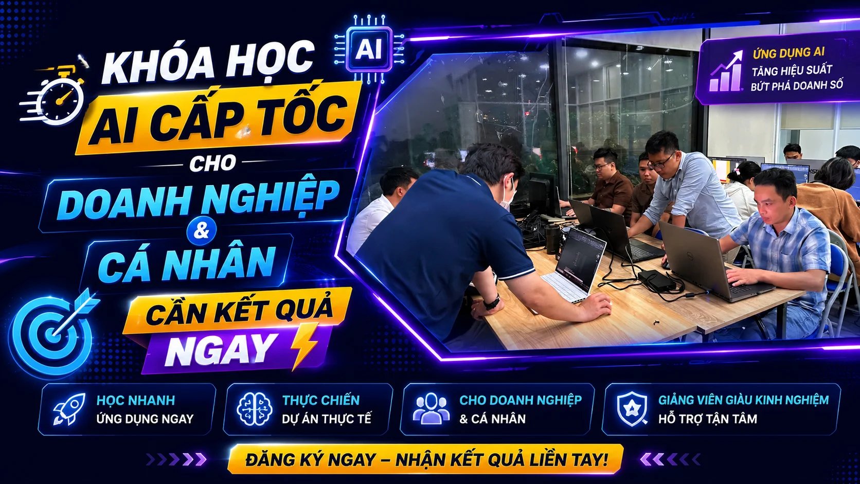 Khóa Học AI Cấp Tốc Cho Doanh Nghiệp Và Cá Nhân Cần Kết Quả Ngay