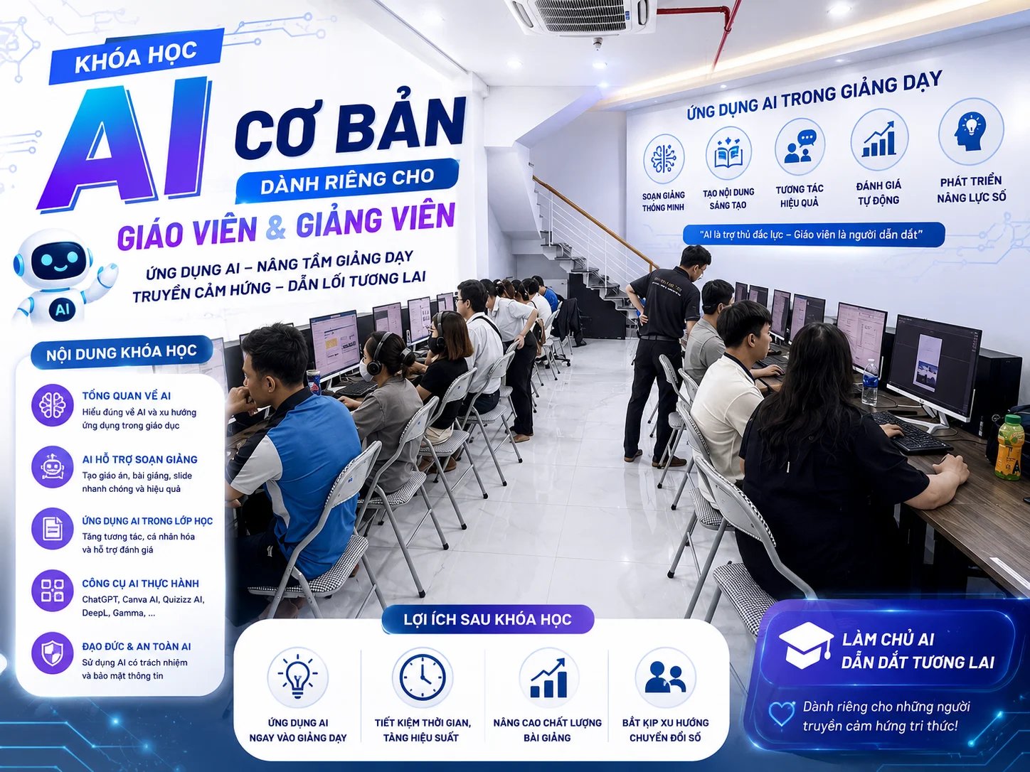 Khóa học AI cơ bản dành riêng cho Giáo viên và Giảng viên