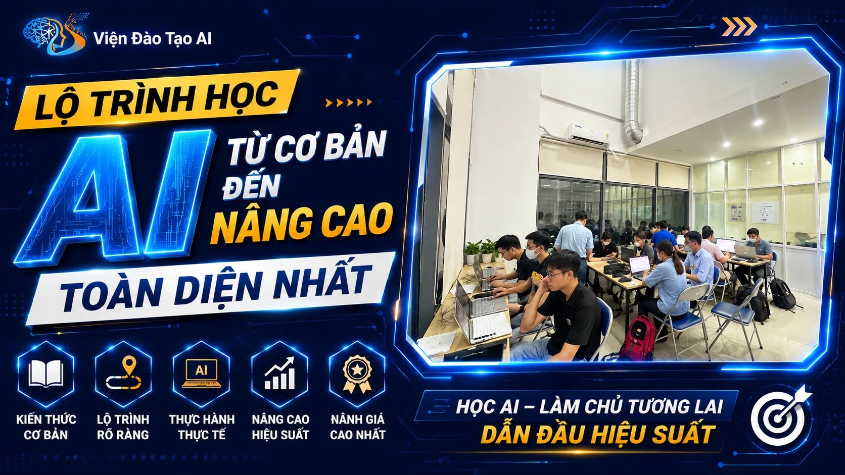 Lộ trình học AI từ cơ bản đến nâng cao toàn diện nhất