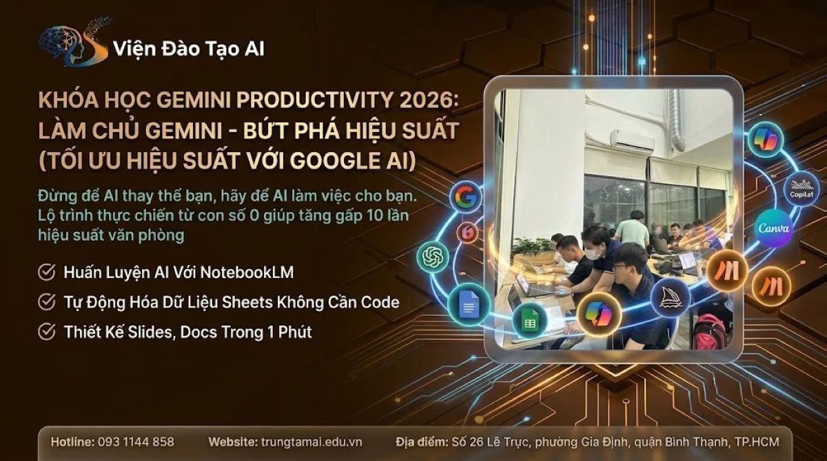 Khóa học Gemini Productivity: X5 Hiệu suất với Google AI